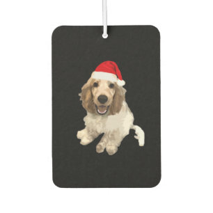 Christmas Cocker Spaniel (White) Essential T-Shirt Car Air Freshener