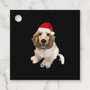 Christmas Cocker Spaniel (White) Essential T-Shirt Favour Tags