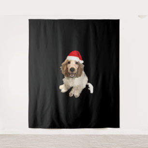 Christmas Cocker Spaniel (White) Essential T-Shirt Tapestry