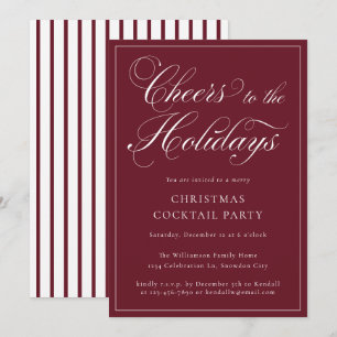 Christmas Cocktail Holiday Party Invitation