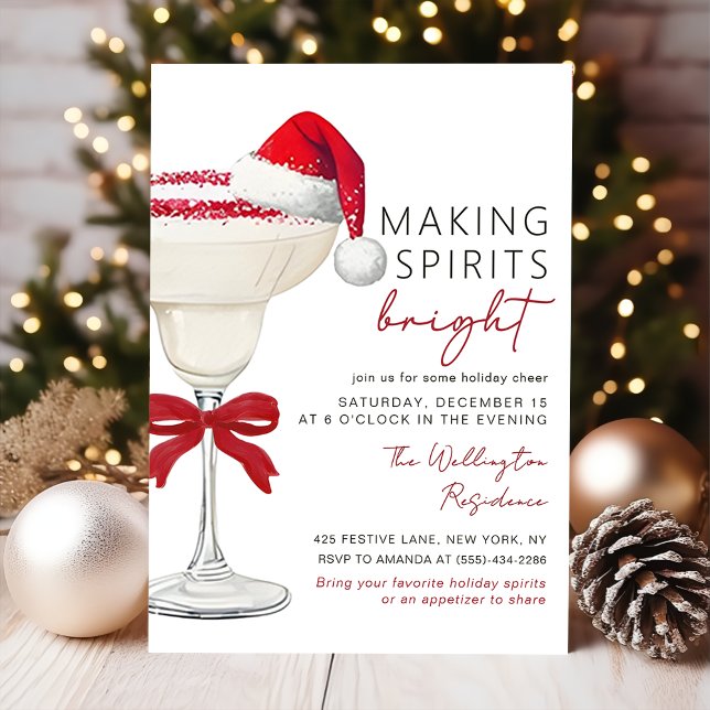Christmas Cocktail Holiday Party Invitation (Creator Uploaded)