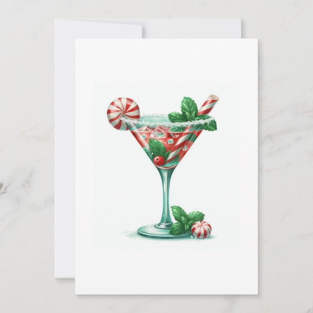 christmas cocktail  invitation (Front)