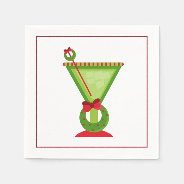 Christmas Cocktail Napkin (Front)