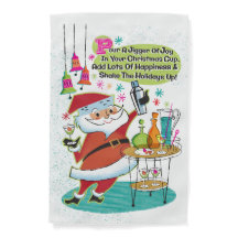 Christmas Cocktail Party Garden Flag