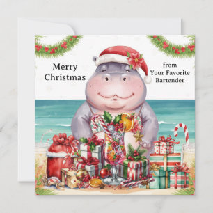 Christmas Cocktail Party Greeting Card