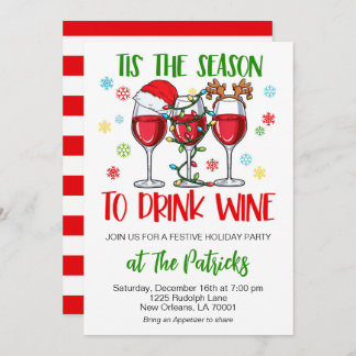 Christmas Cocktail Party Invitation