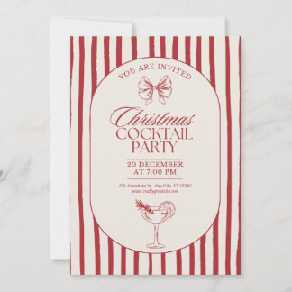 Christmas Cocktail Party Invitation 