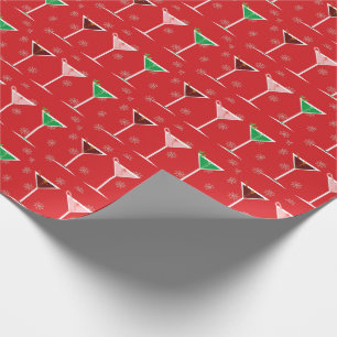 Christmas Cocktails Holiday Wrapping Paper