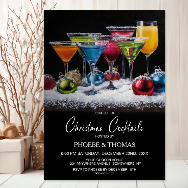 Christmas Cocktails Party Invitation (Creator Uploaded)