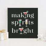 Christmas Cocktails Wall Decor Faux Canvas Print<br><div class="desc">Designed by Berry Berry Sweet. Visit our website at www.berryberrysweet.com for modern stationery and personalised gifts.</div>