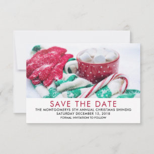 Christmas Cocoa   Candy Cane   Scarf & Mitts Save The Date