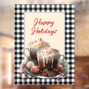 Christmas Cocoa Customisable Window Cling