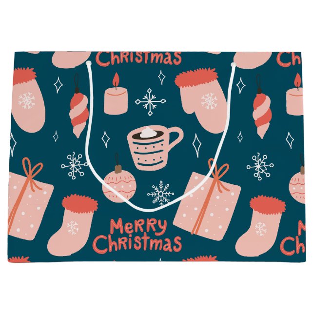  Christmas Cocoa  Large Gift Bag (Front)