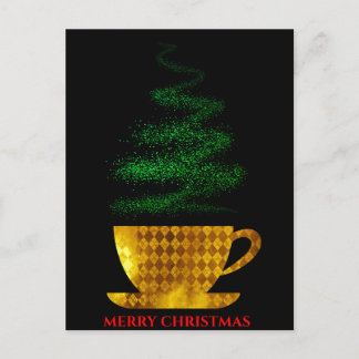 Christmas Coffee Cup Holiday  Postcard