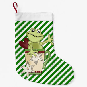 Christmas Coffee frog Holiday stocking