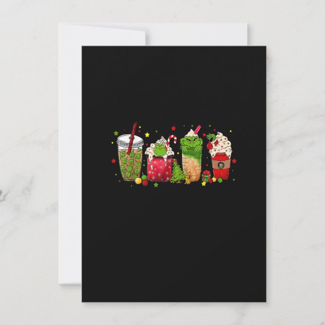 Christmas Coffee Latte Cosy Winter Watch Christmas Invitation (Front)
