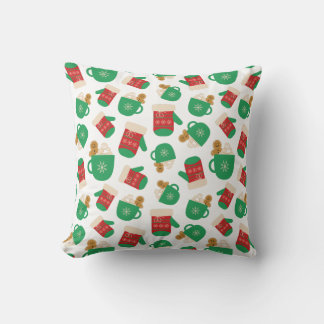Christmas Coffee Latte & Gingerbread Festive Glove Cushion