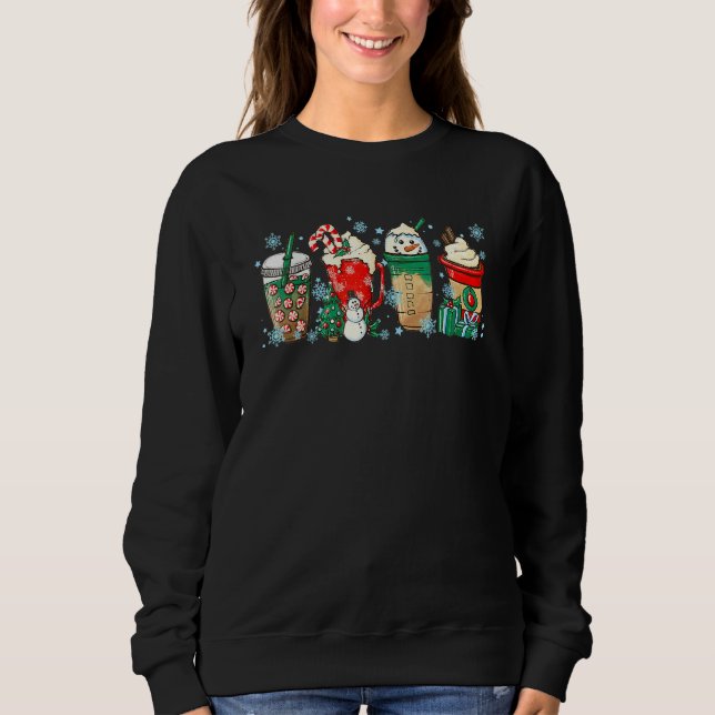 Christmas Coffee Latte  Pyjamas Sweatshirt (Front)