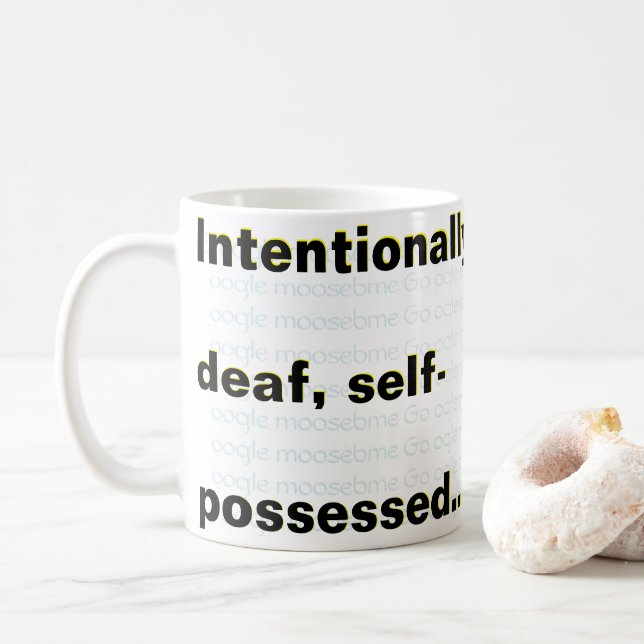 "CHRISTMAS$$$!" COFFEE MUG (With Donut)