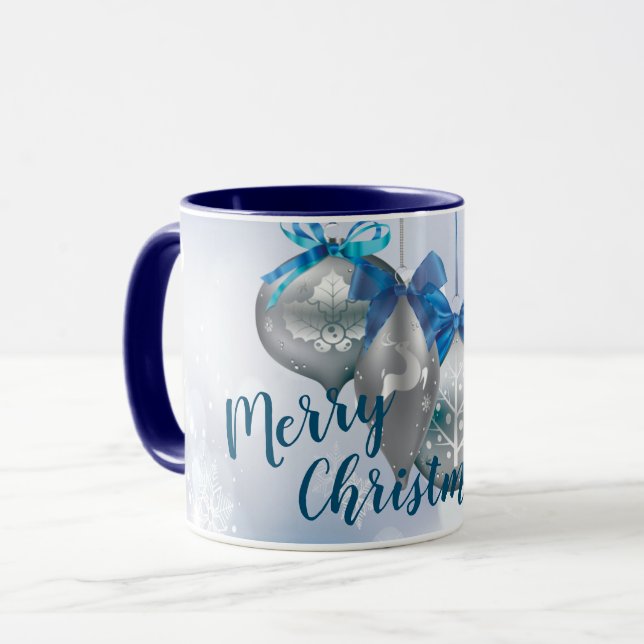 Christmas Coffee Mug Ornaments Winter Snowflake Sn (Front Left)