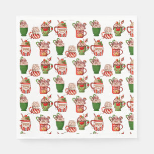 Christmas Coffee Paper Mugs Napkin