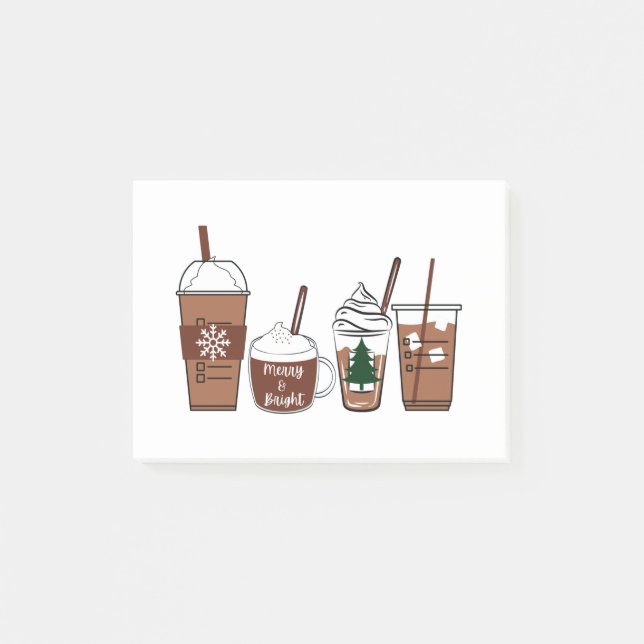 Christmas Coffee Post-it Notes (Front)