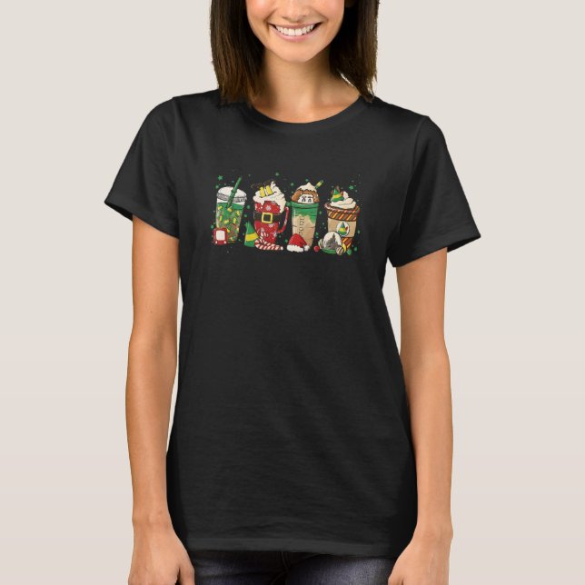 Christmas Coffee Sweets Winter Cozy Fot Coffee T-Shirt (Front)