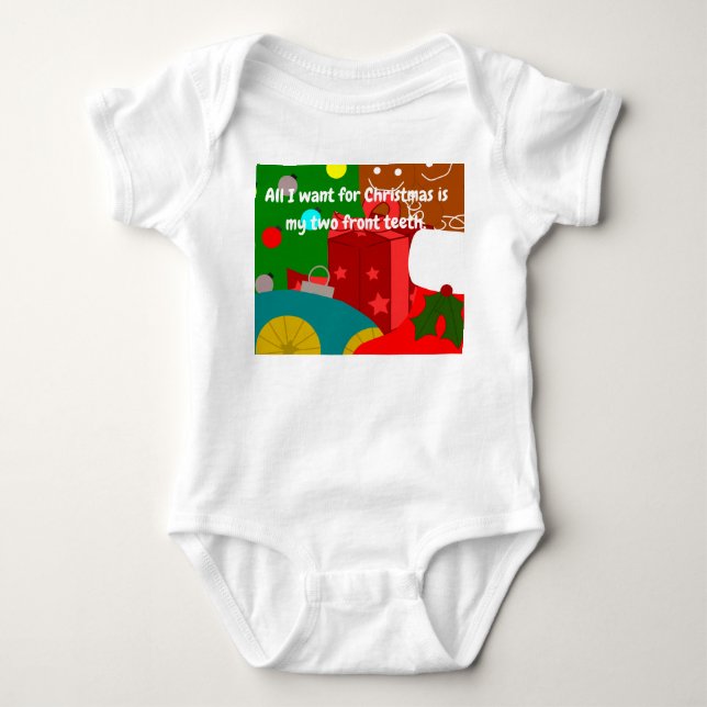 Christmas Collage  Baby Bodysuit (Front)