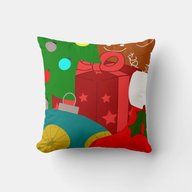 Christmas Collage  Cushion (Front)