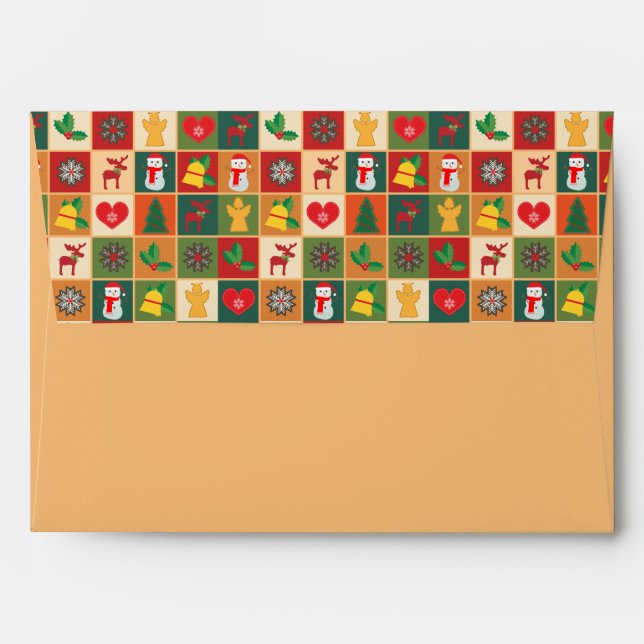 Christmas Collage Envelope (Back (Top Flap))