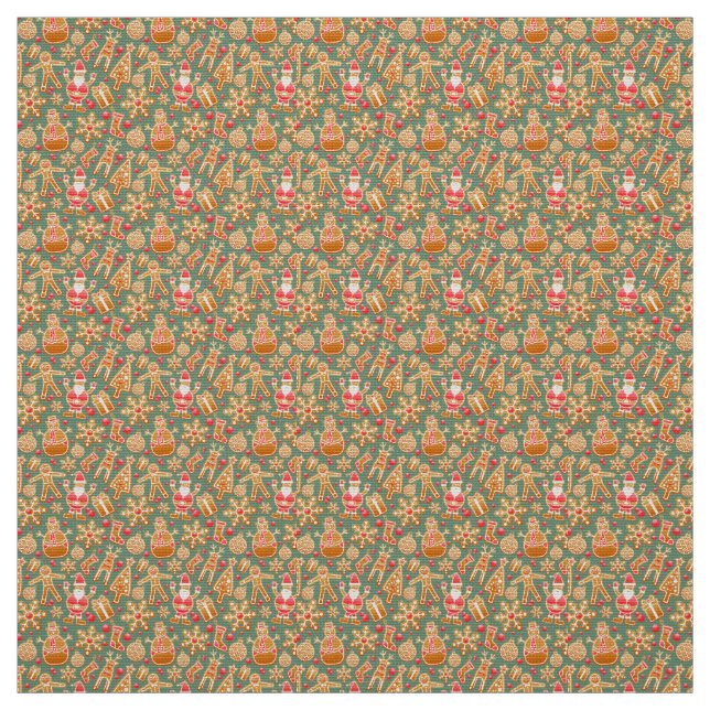 Christmas Collage Fabric (Swatch)