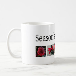 Christmas Collage in Red Coffee Mug