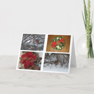 Christmas Collage, Inside and Out Holiday Card