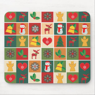 Christmas Collage Mouse Mat