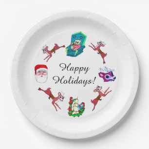 CHRISTMAS COLLAGE  PAPER PLATE