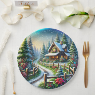 Christmas Collage Paper Plate