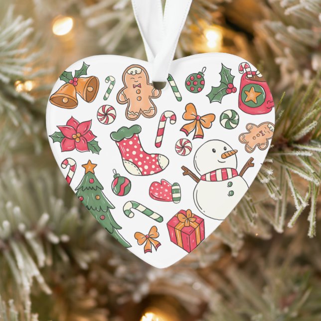 Christmas Collage Personalised  Ornament (Tree)