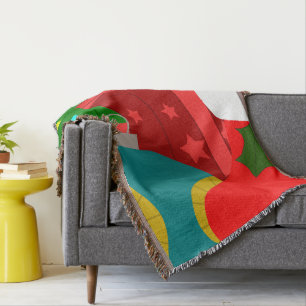 Christmas Collage Throw Blanket
