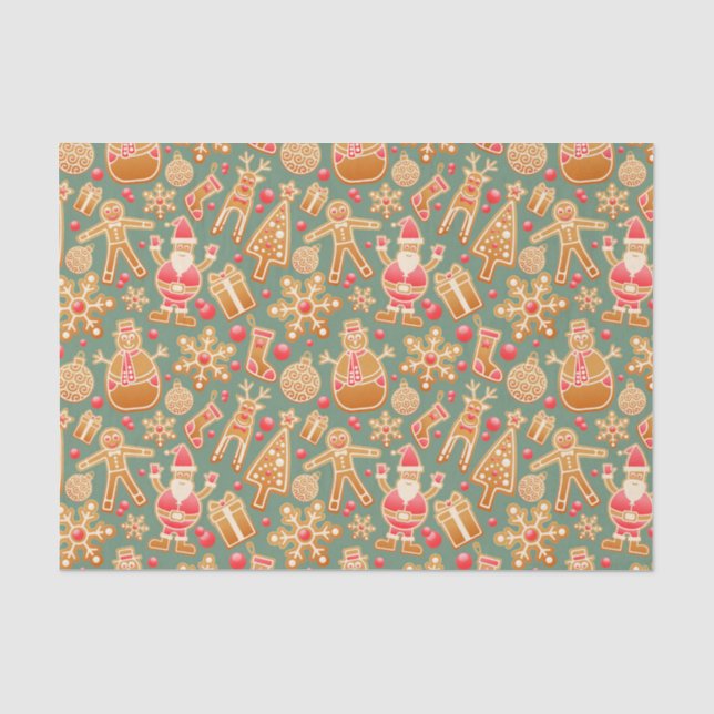 Christmas Collage Tissue Paper (Front)