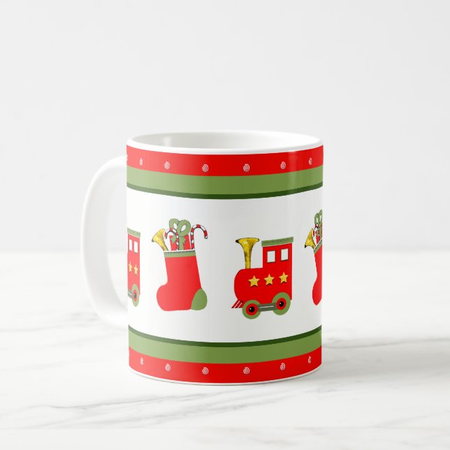 Christmas Collectable Train Coffee Mug (Front Left)