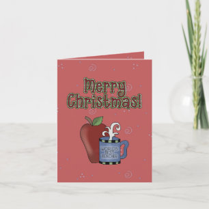 Christmas Collection Best Teacher Greeting Card