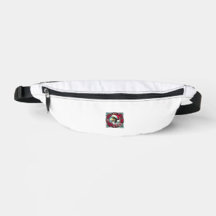 Christmas Collie Dog Illustration Yule Collies 2 Bum Bags