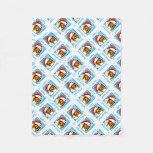 Christmas Collie Fleece Blanket