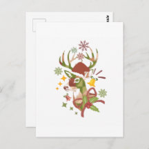 Christmas Colorful Deer Design