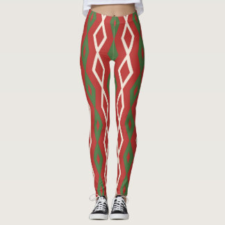 Christmas Colors Pattern Leggings