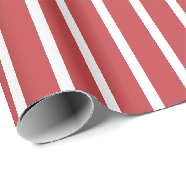 Christmas Colour Striped Wrapping Paper (Roll Corner)