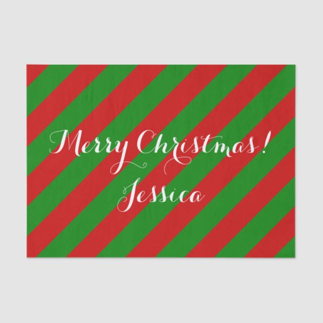 Christmas coloured tissue paper for gift wrapping (Front)