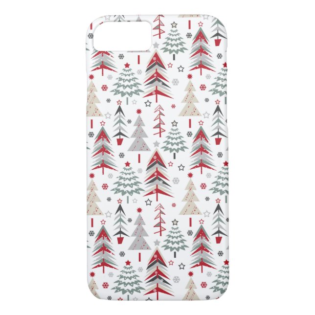 Christmas ,colourful ,Christmas tree ,red ,green Case-Mate iPhone Case (Back)