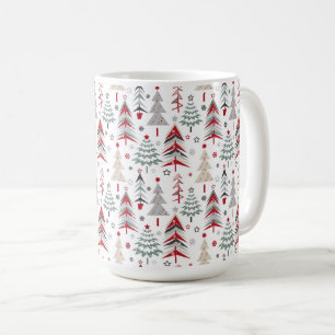 Christmas ,colourful ,Christmas tree ,red ,green Coffee Mug