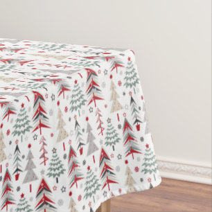Christmas ,colourful ,Christmas tree ,red ,green Tablecloth